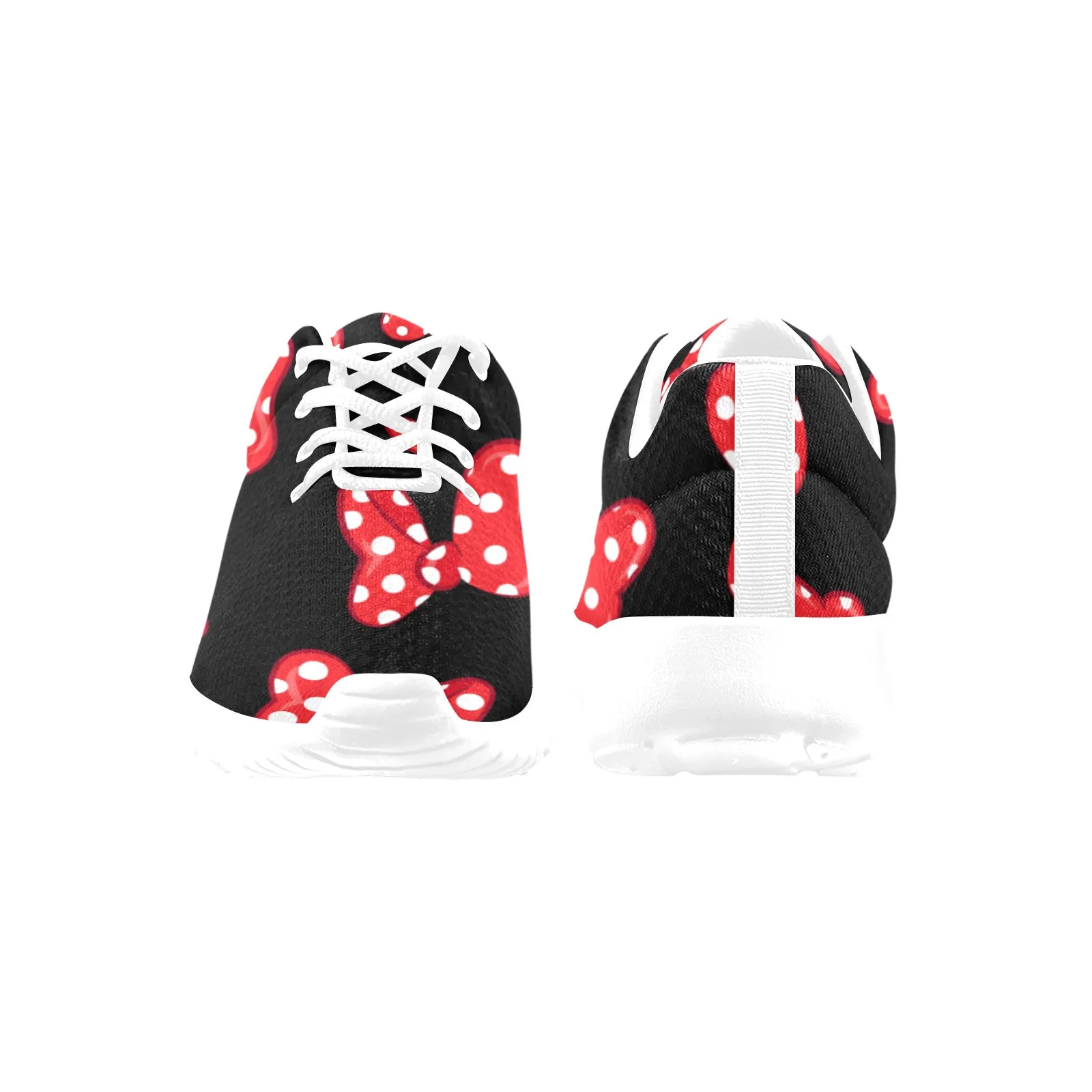 Polka Dot Bows Men's Athletic Shoes