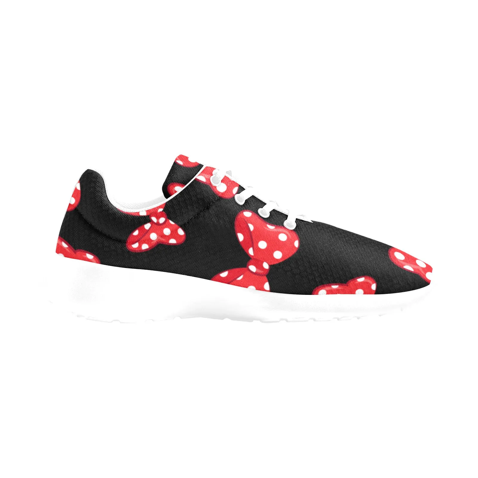 Polka Dot Bows Men's Athletic Shoes