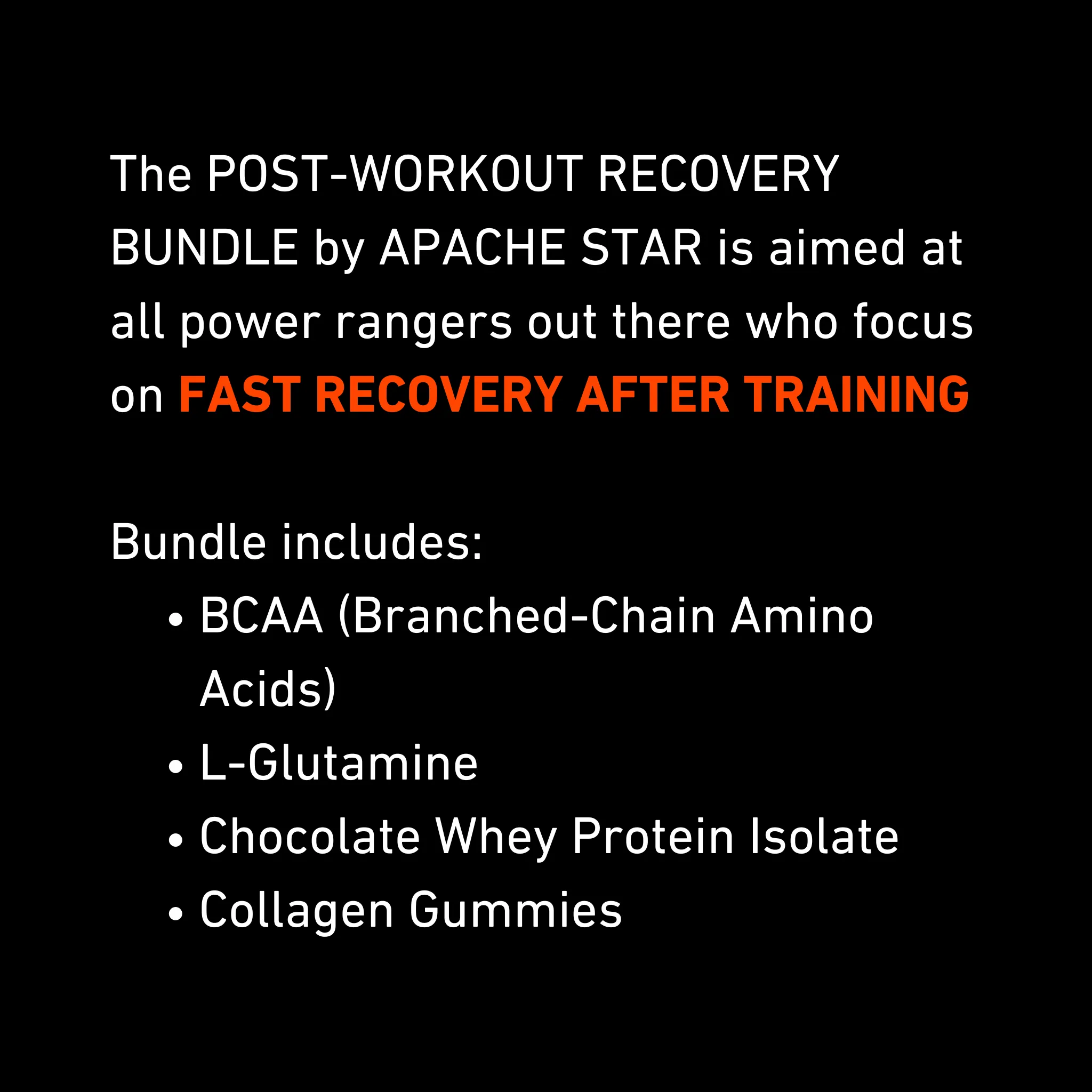 POST-WORKOUT RECOVERY BUNDLE