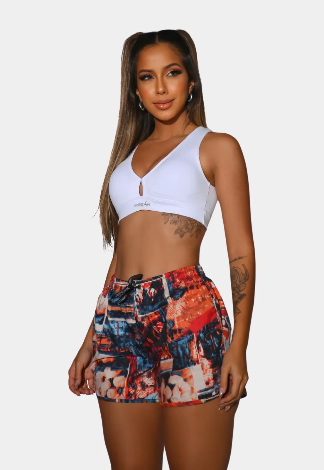 Printed Workout Shorts