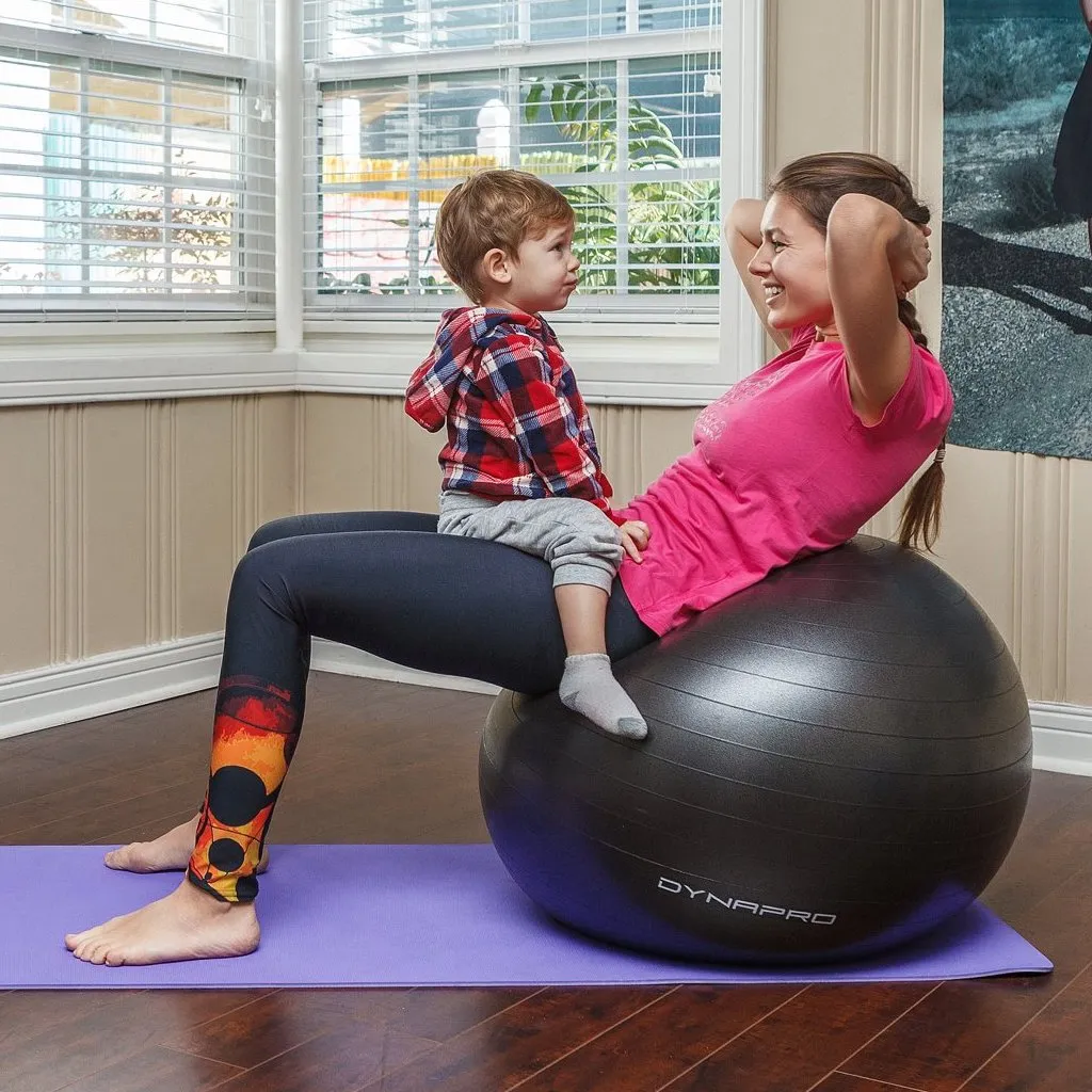 Professional Grade Exercise Ball | Extra Thick | Anti - Burst Material