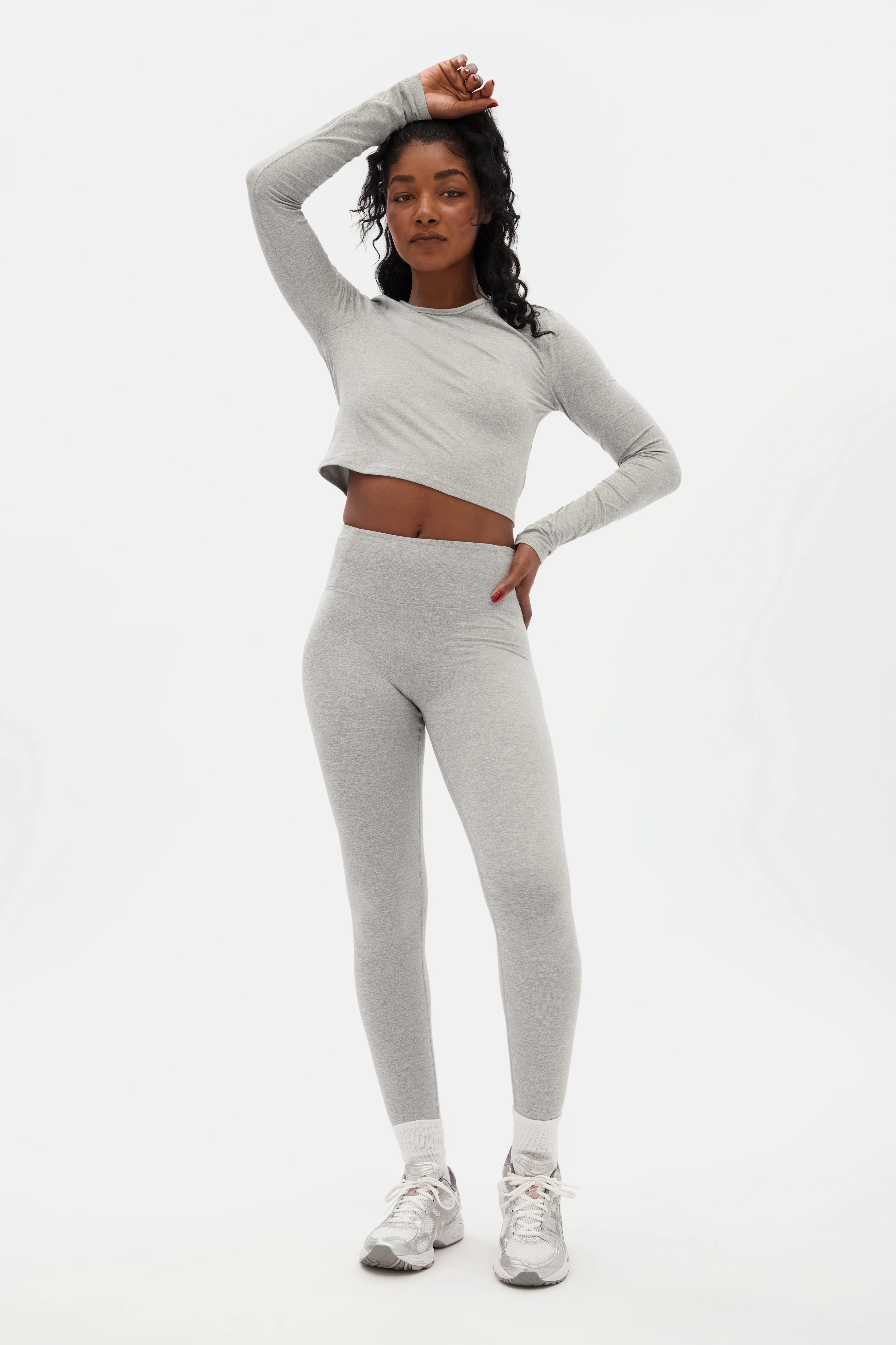 RESET Cropped Long Sleeve Top - Coyote