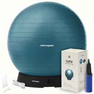 Retrospec Luna Exercise Ball With Base