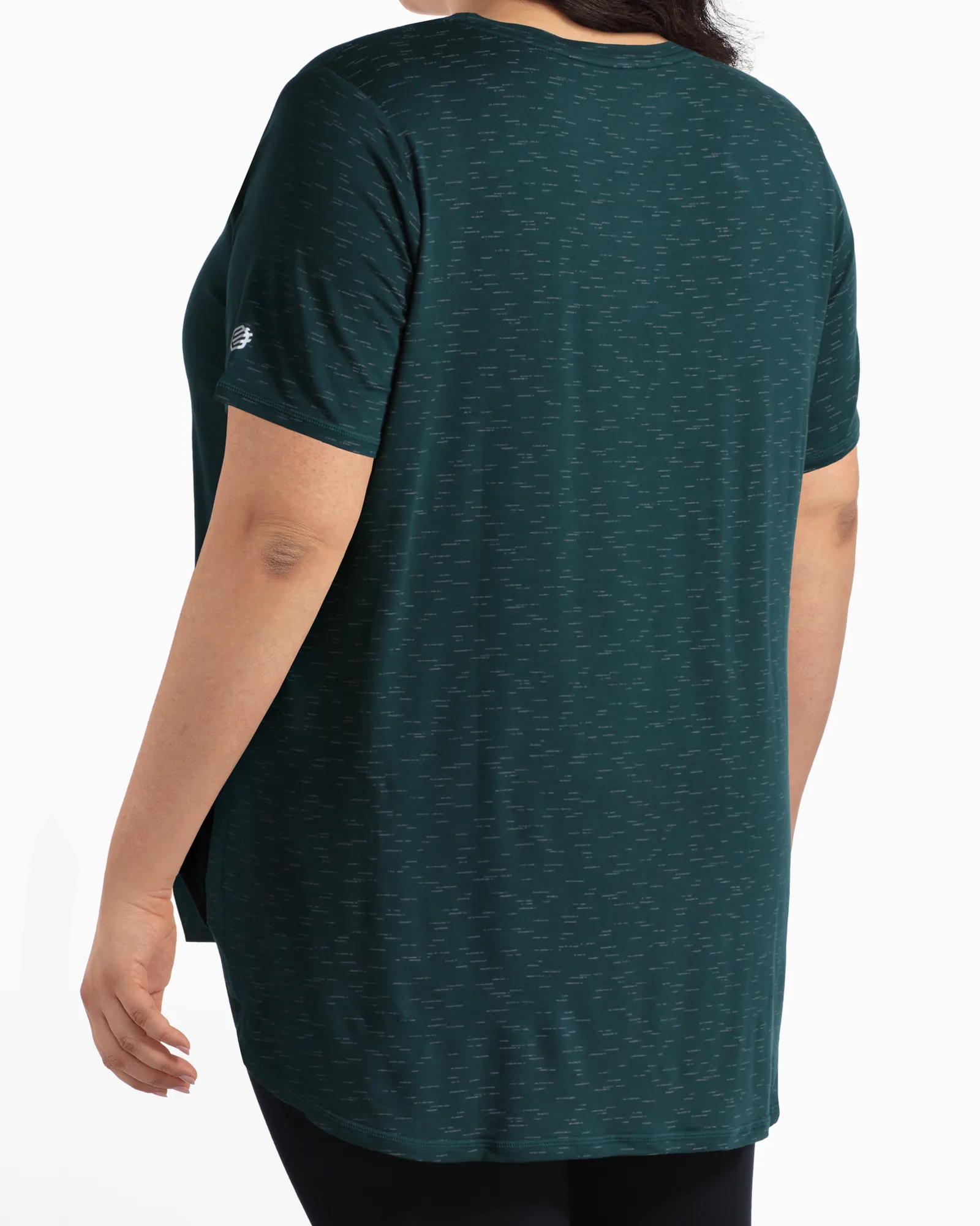 Rosebud Casual High-Low Tee | Forest Green