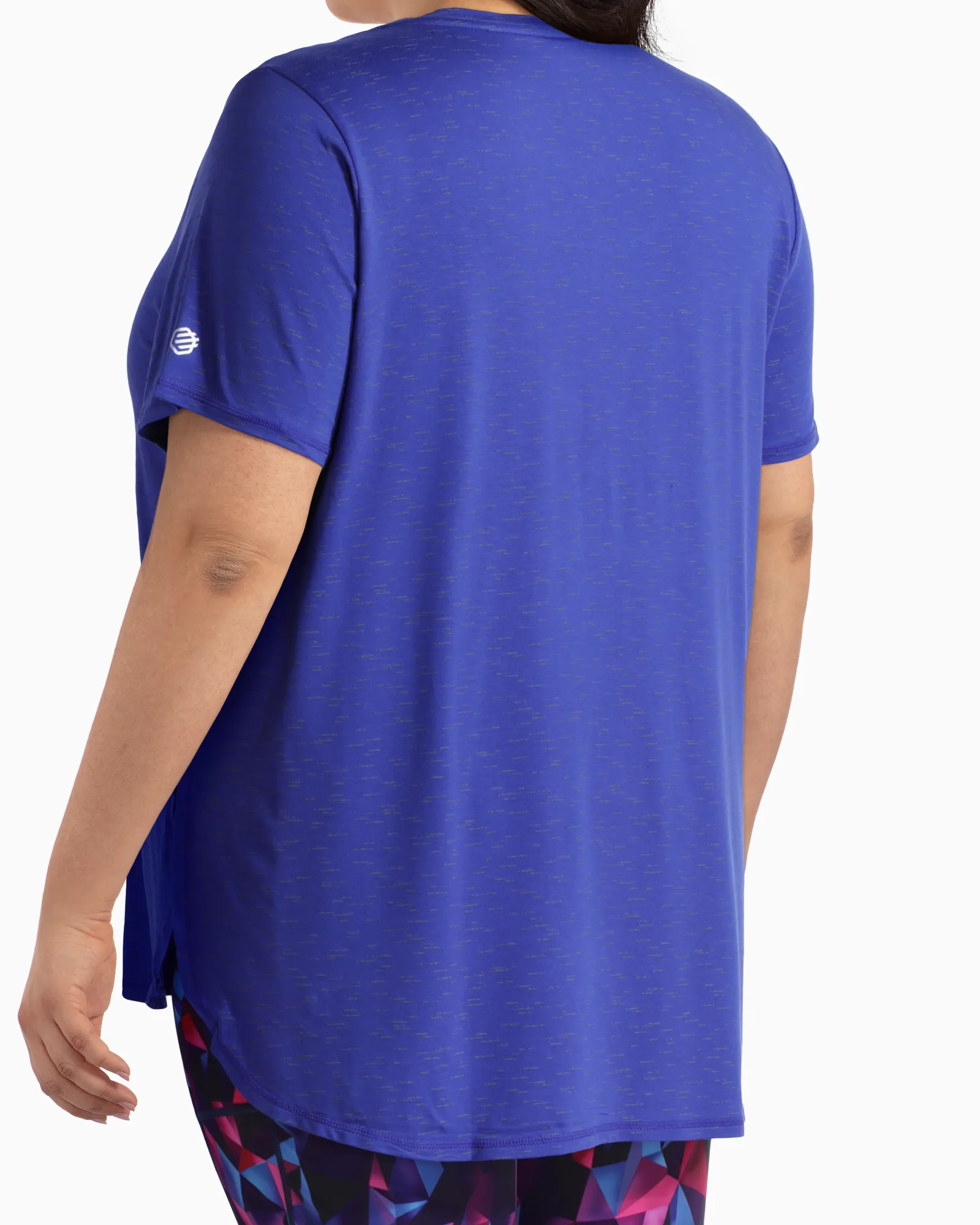 Rosebud Casual High-Low Tee | Purple