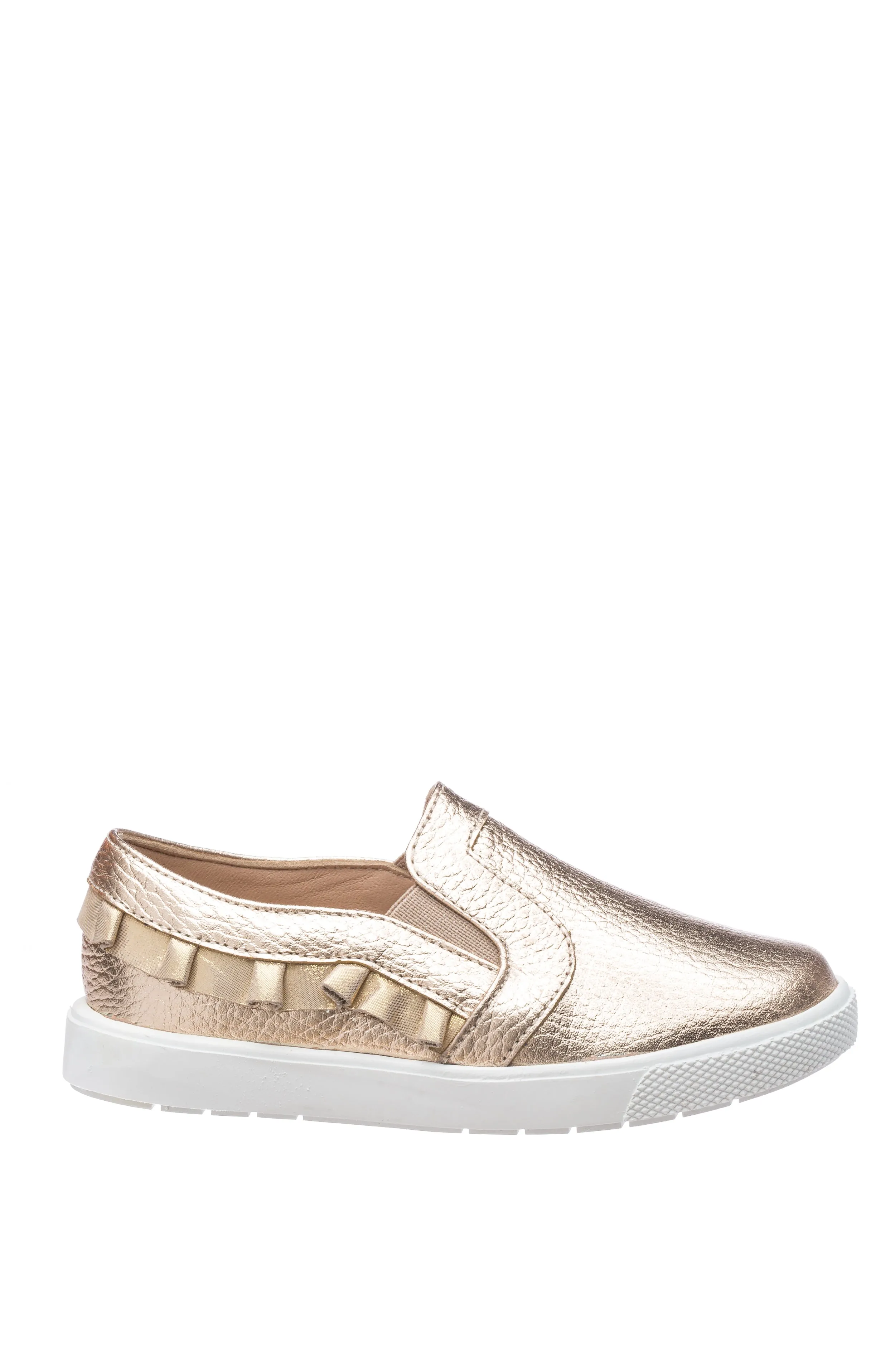 Ruffled Slip-On Gold