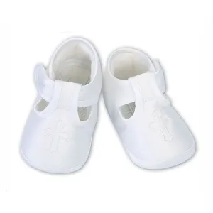 Sarah Louise - white Christening shoes  004482