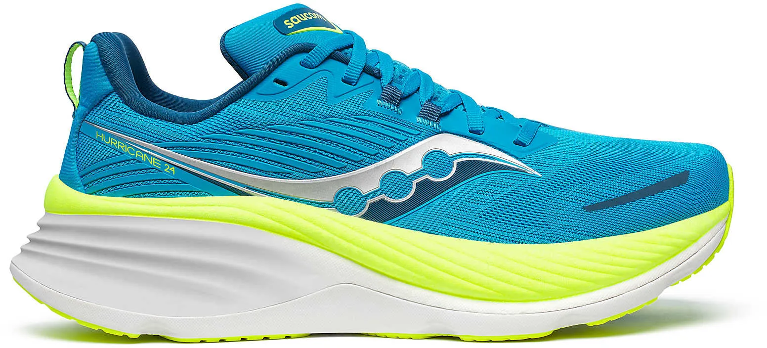 Saucony Hurricane 24 Mens Running Shoes - Blue