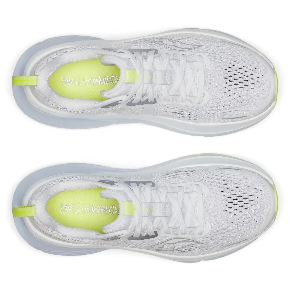 Saucony Women's Guide 18 Running Shoes in White/Ice Melt SS25