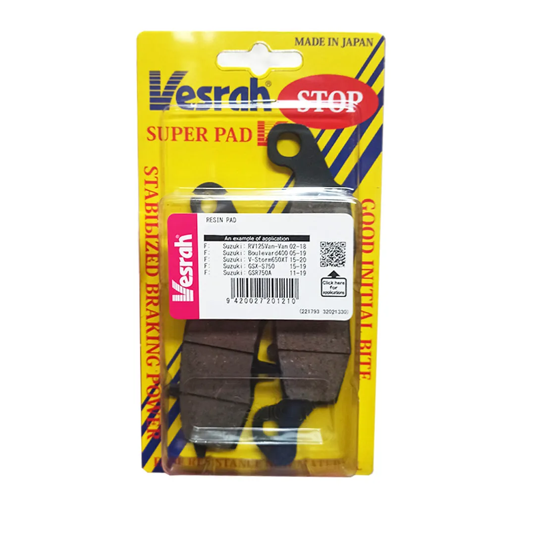 SD182 Ceramic Organic disc pads Vesrah. Alt: VD182JL rear