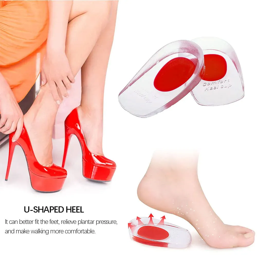 Silicone Gel Heel Protector Pad Insole Cups