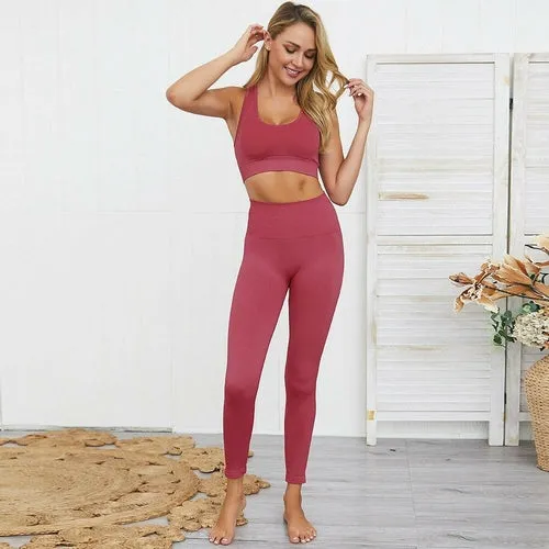 Sport Fitness 2 Pc Set Workout Tracksuit