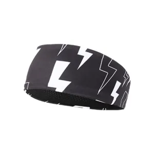 Sports Sweatband Fitness Antiperspirant Headband, Size: Lightning Black