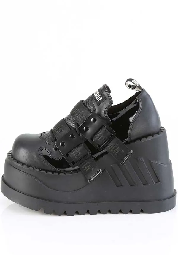 STOMP-28 [Black] | PLATFORM BOOTS [PREORDER]