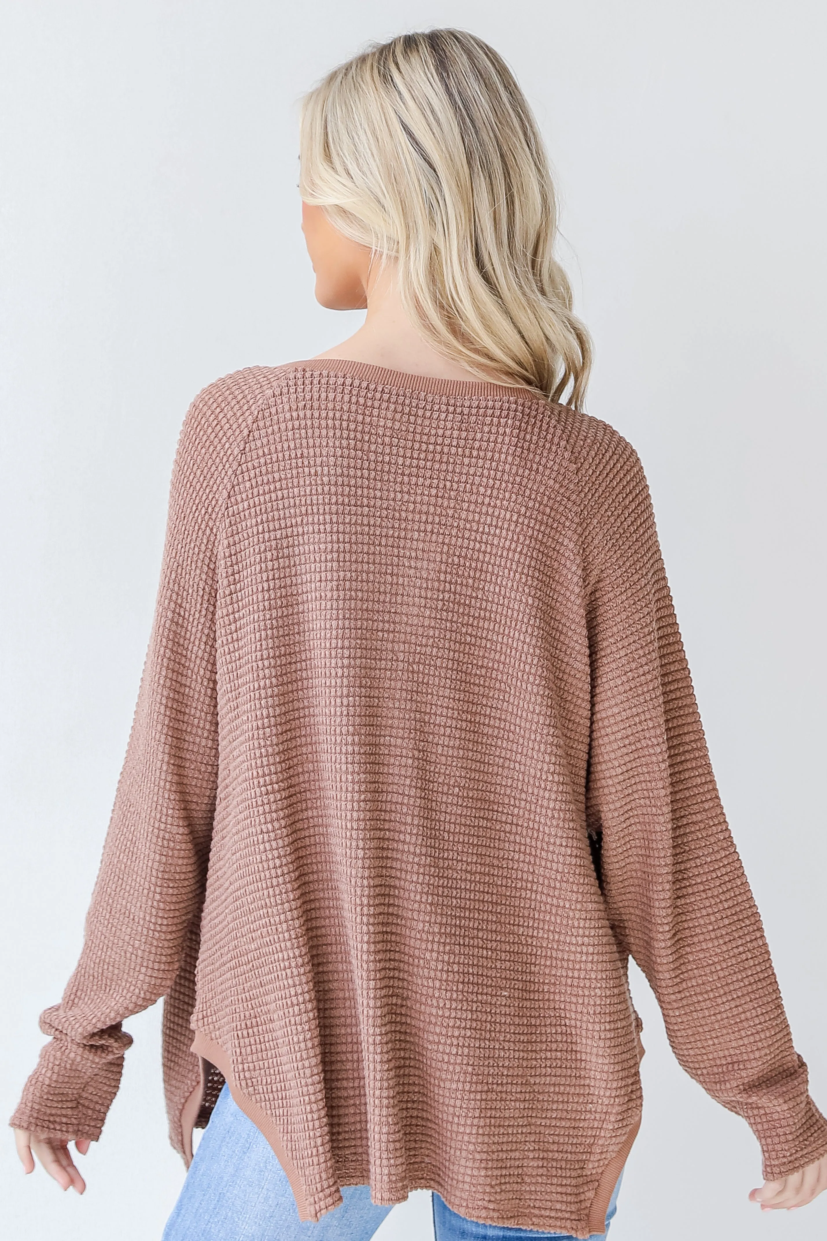 Style Starter Waffle Knit Henley Top