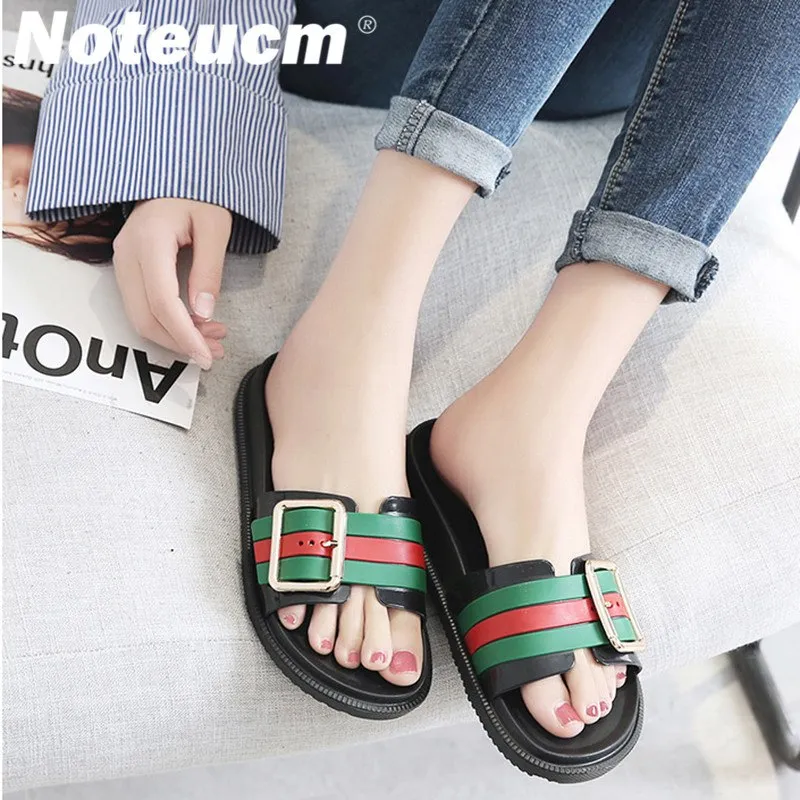 summer fashion female femme red green pink tong slider dame huose beach outside slippers flat pool shoe slide with for women tap