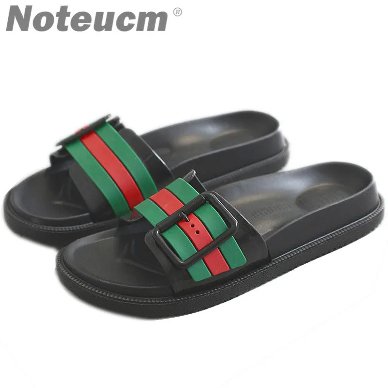 summer fashion female femme red green pink tong slider dame huose beach outside slippers flat pool shoe slide with for women tap