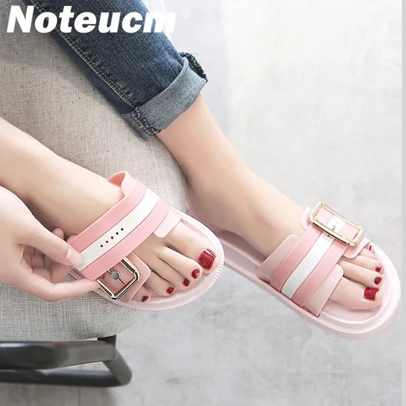 summer fashion female femme red green pink tong slider dame huose beach outside slippers flat pool shoe slide with for women tap