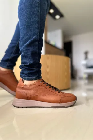 TENIS SALOMON EN CUERO MIEL PARA HOMBRE / GRGIO 75