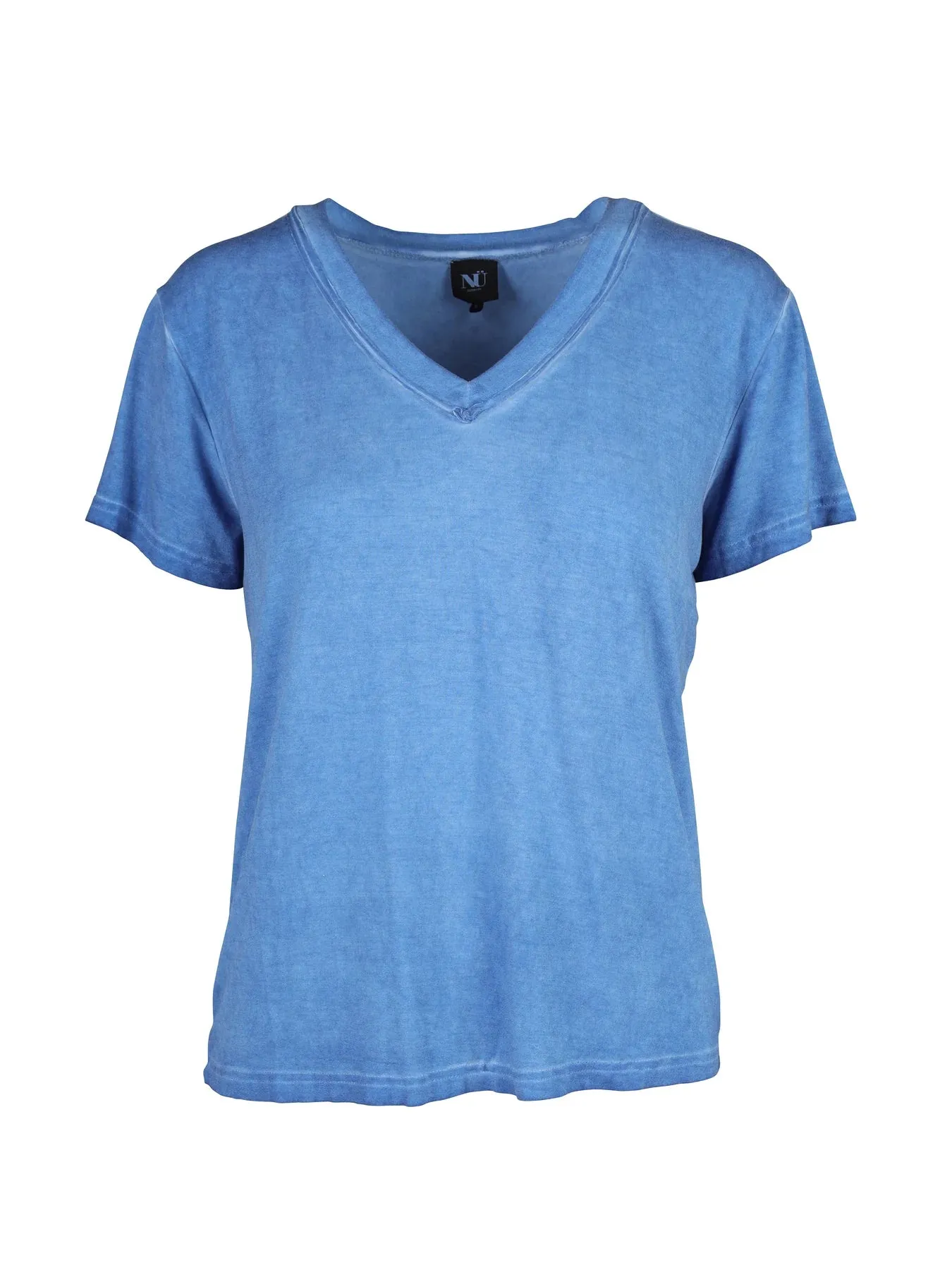 Tenna V Neck Shirt - Fresh Blue