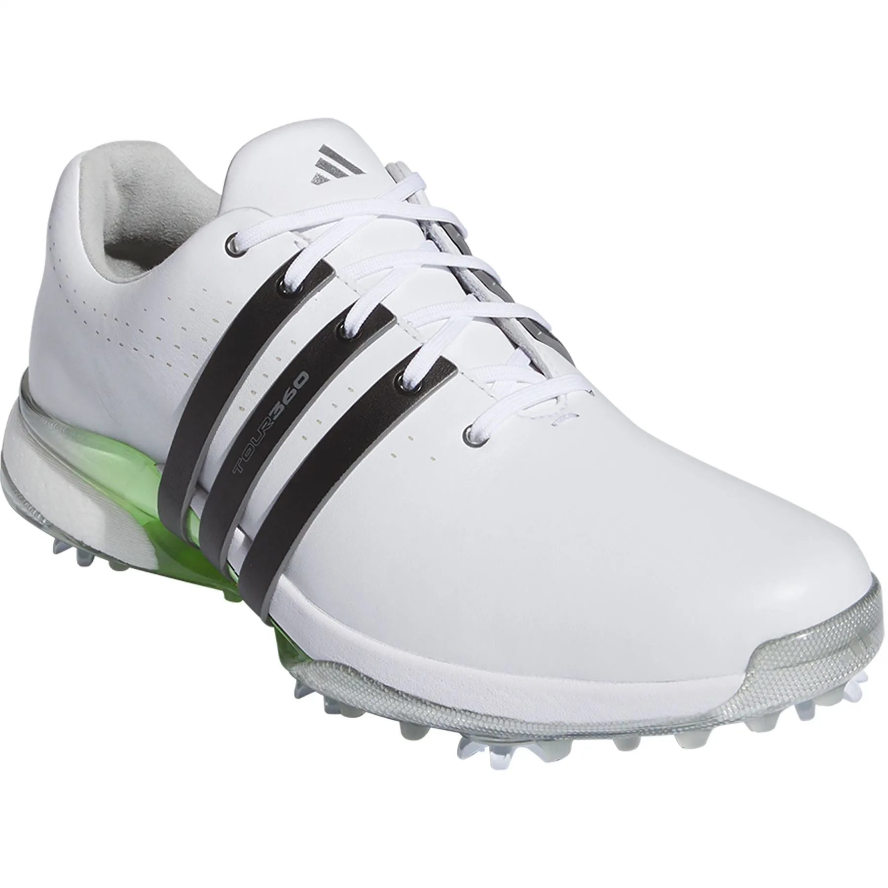 Tour360 24 Leather Golf Shoes White/Black - SS24