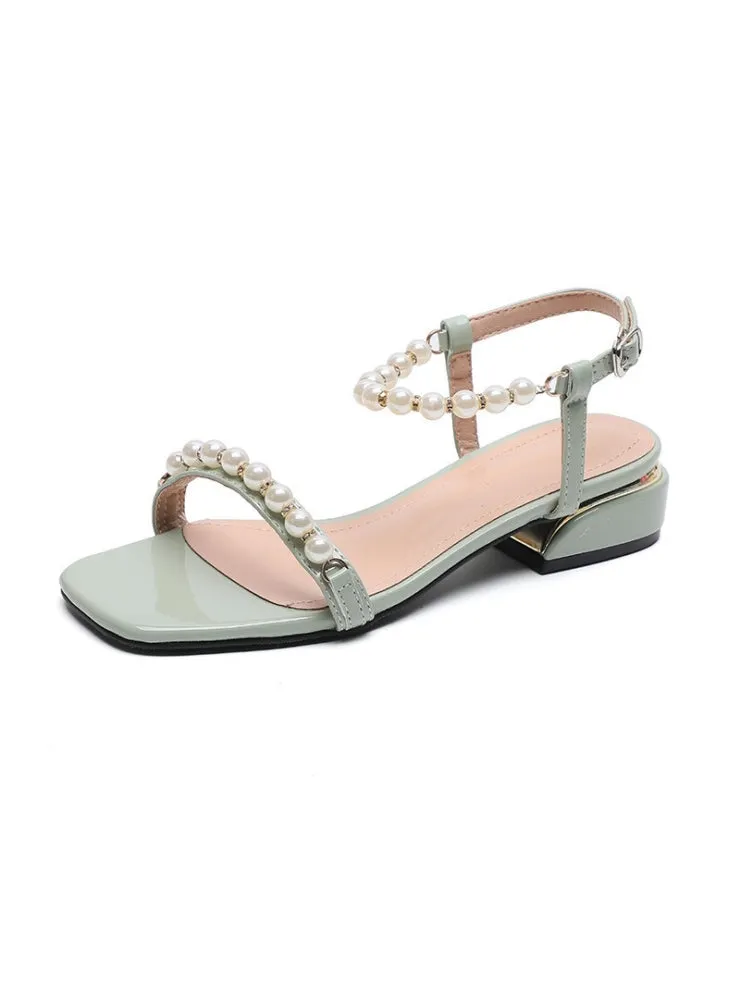 Uniwim Summer beach by the seaside sandals Thick Heels Roman Flat Sandals