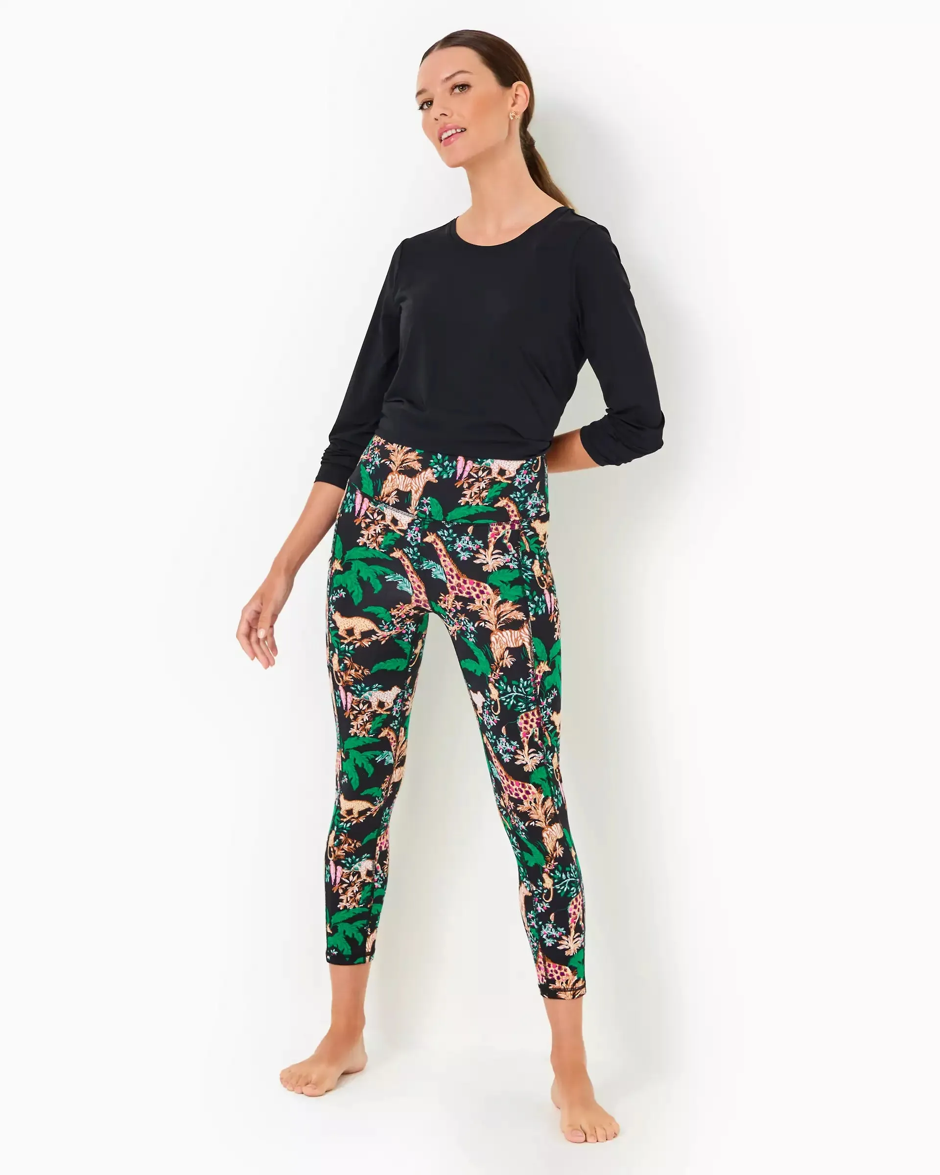 UPF 50  Luxletic 24" Weekender High Rise Midi Legging - Dancing in the Moonlight