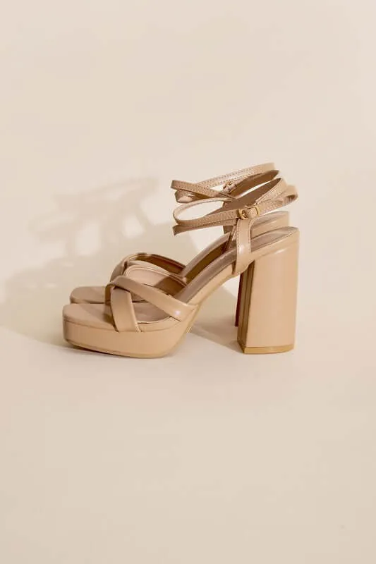 VALOR-1 Cross Ankle Strap Heels