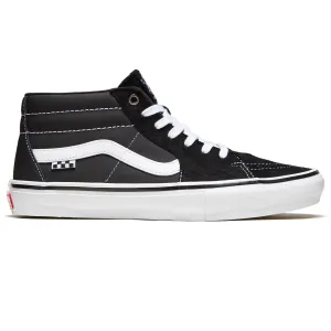 Vans Grosso Sk8 Mid Shoes - Black/White/Emo Leather