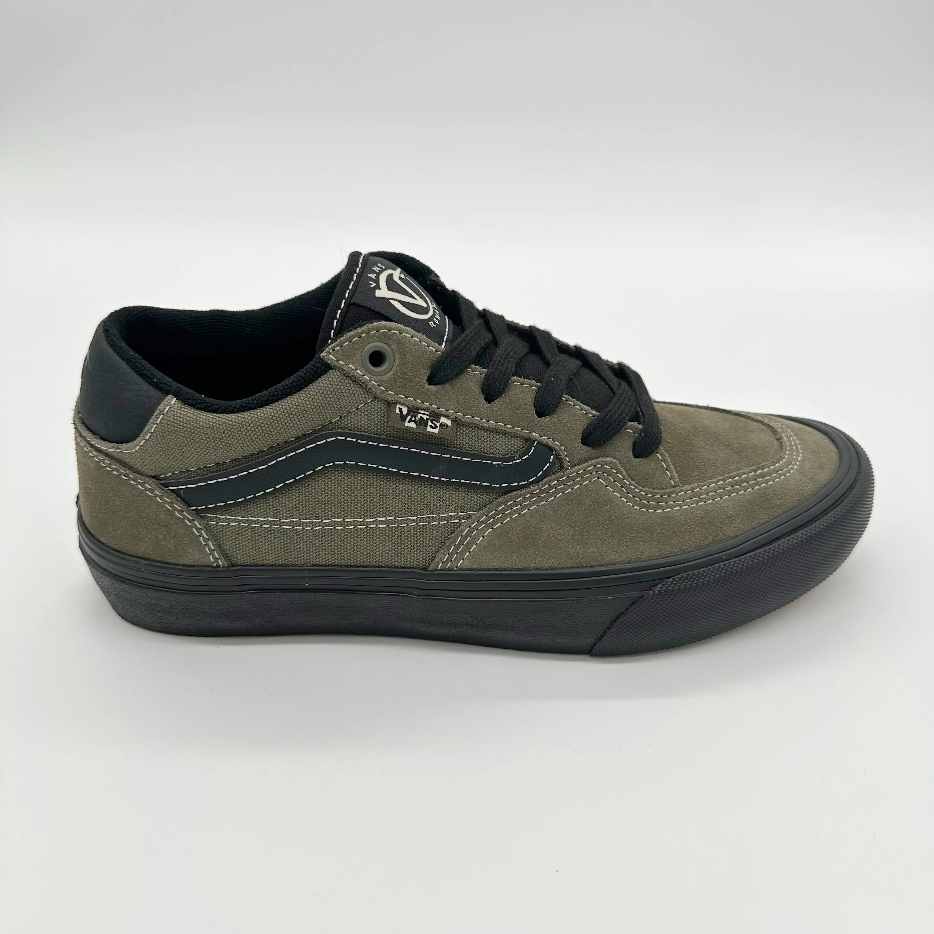 Vans Rowan Skate Shoes-Olive/Black