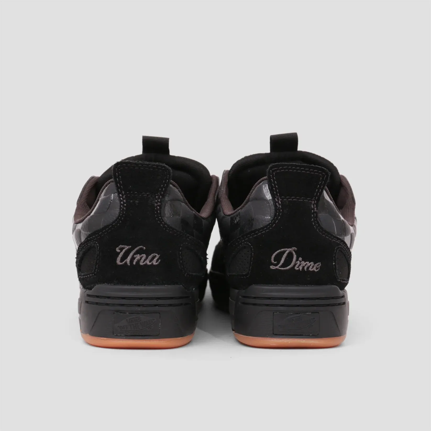 Vans X Dime Una Skate Mixxa Athletic Skate Shoes - Black / Grey