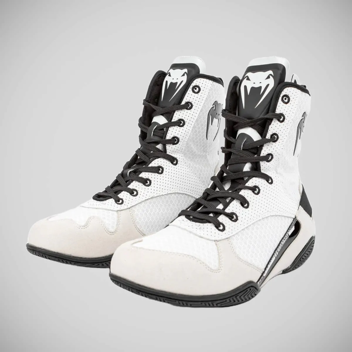 Venum Elite Boxing Boots White/Black