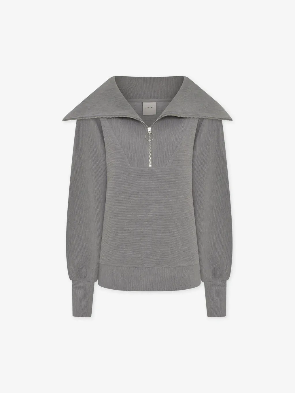 Vine Half Zip Grey Marl