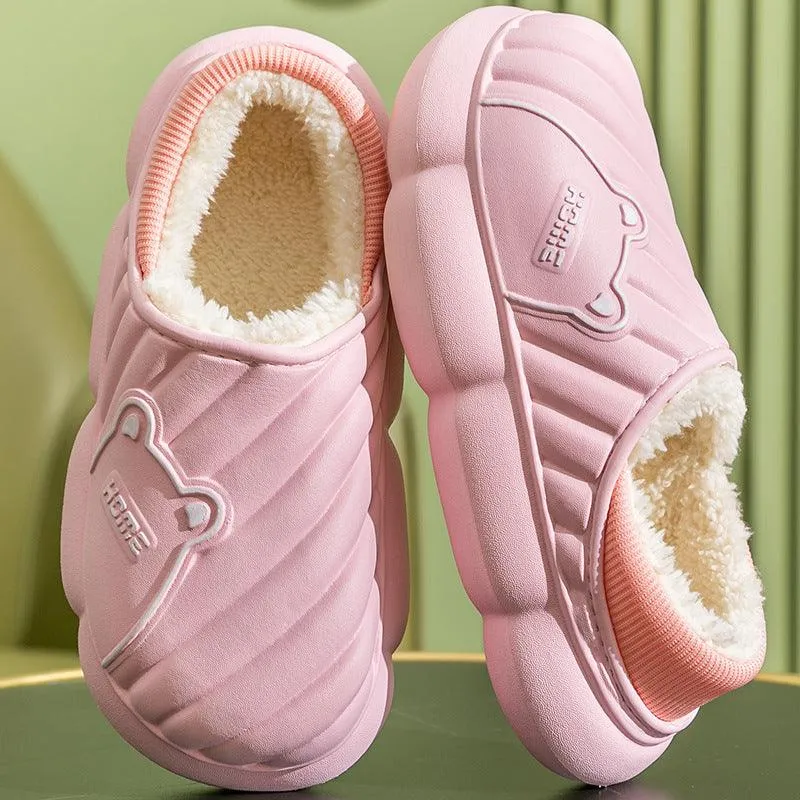 Waterproof Cotton Slippers Women's Home Indoor Non-slip