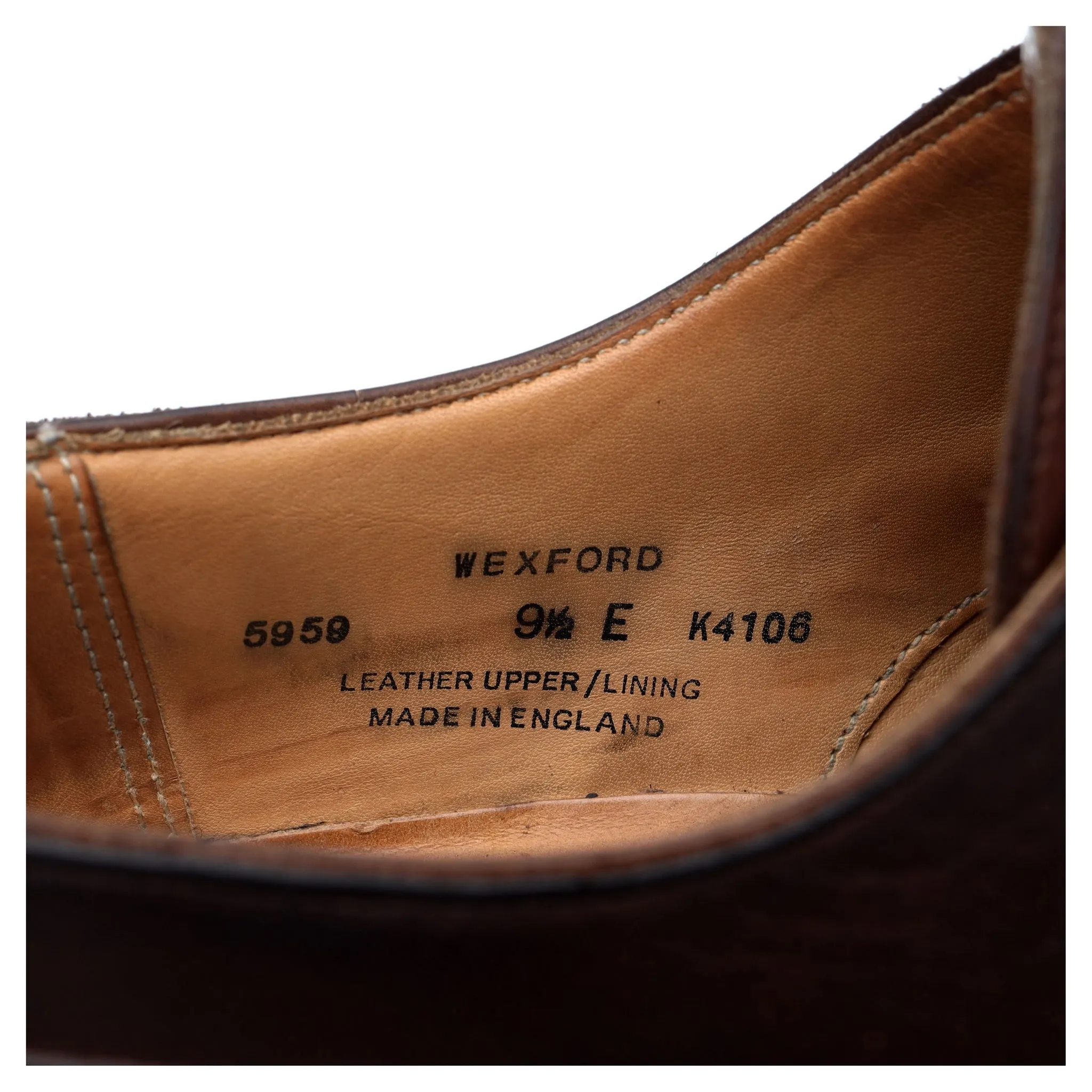 'Wexford' Dark Brown Leather Apron Derby UK 9.5 E