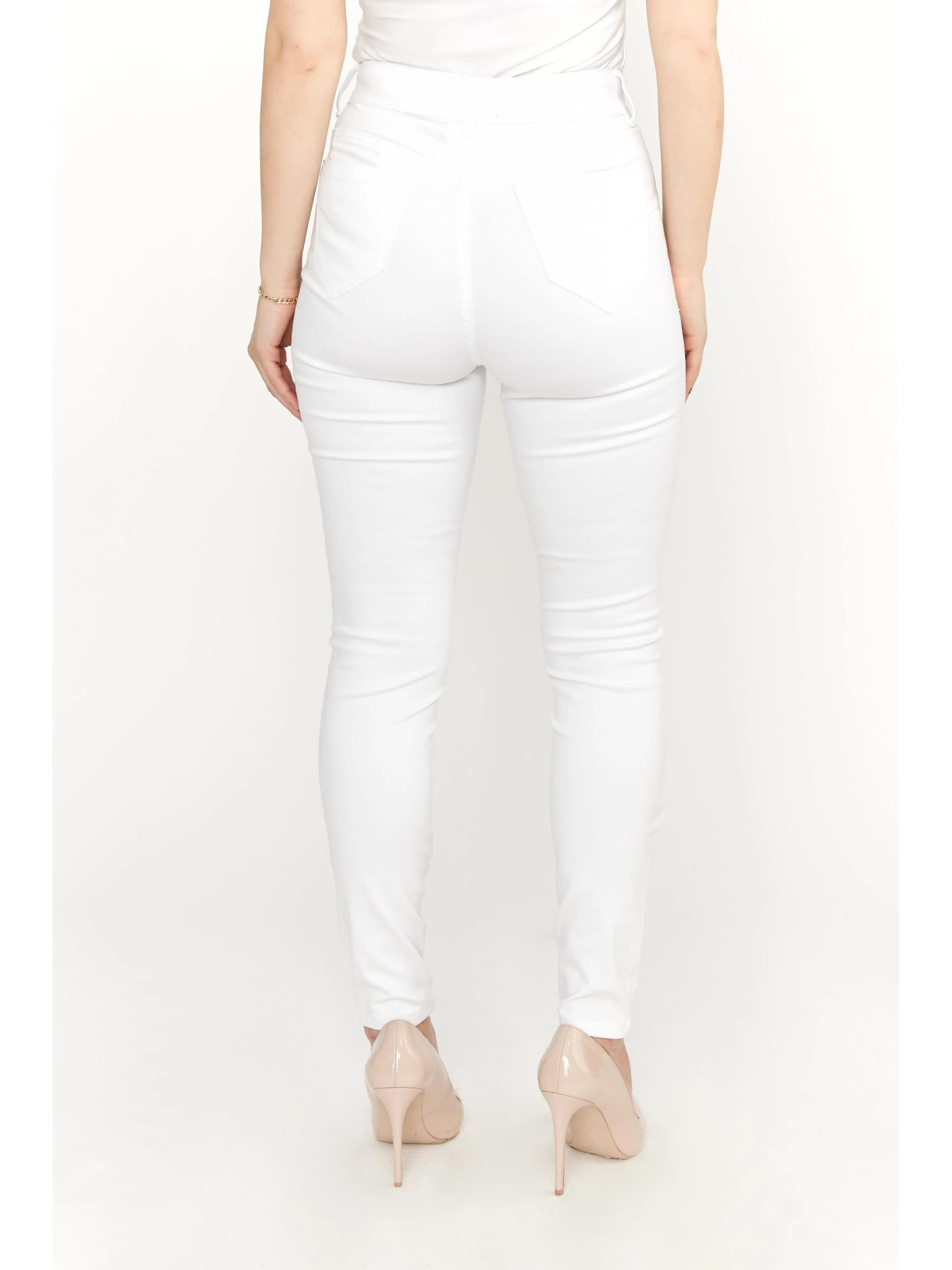 White Denim Jeans Style 213126U