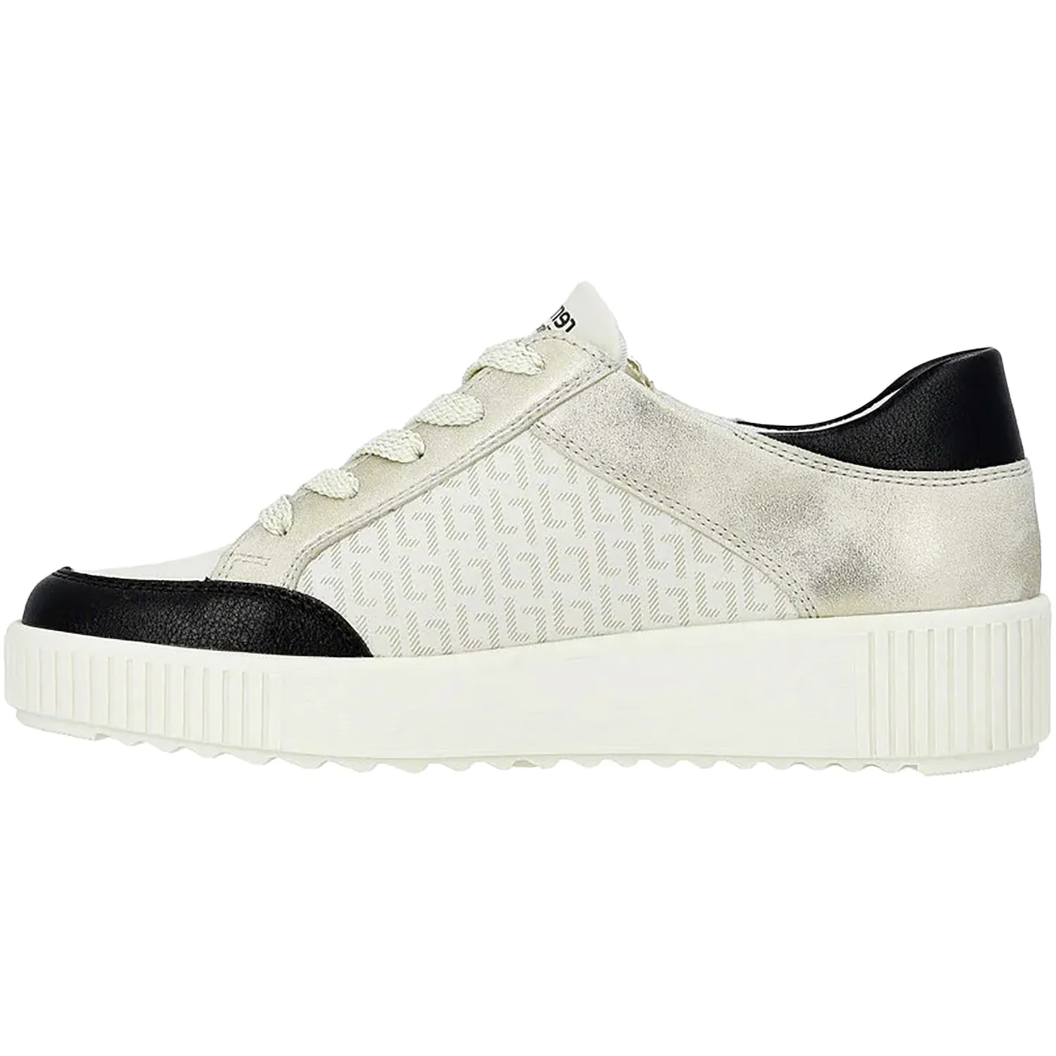 Women's Remonte R7901-80 Gesa 01 Nero/Offwhite/Alloy/Muschel Leather