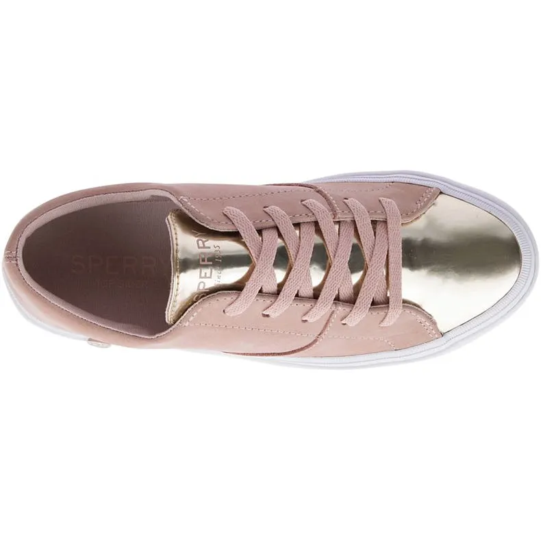 Women's  Sperry | Haven Lace Up Sneakers | Rose Gold Leather