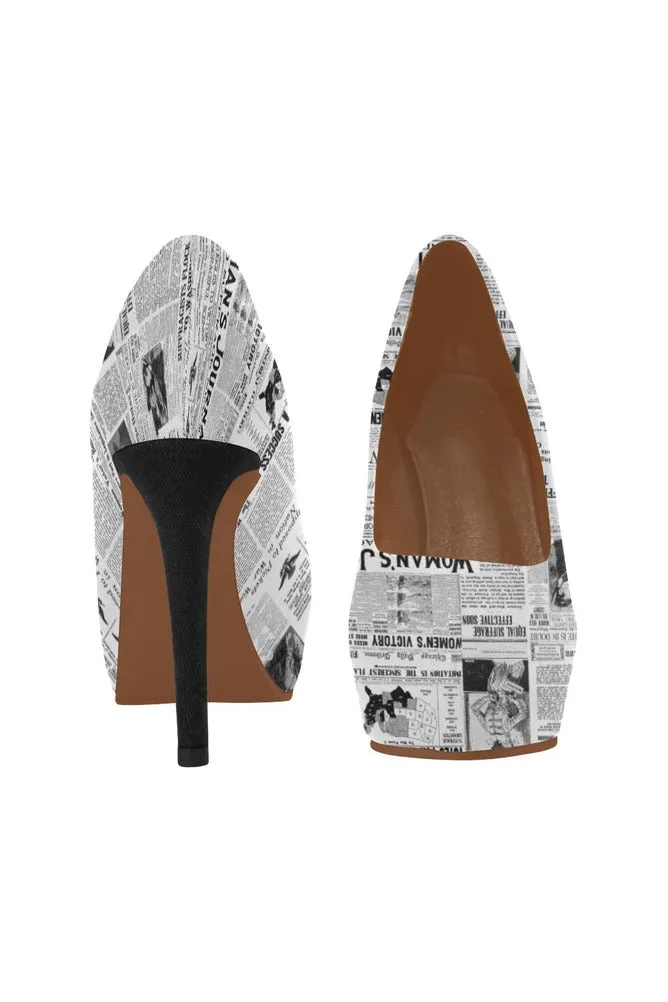 Women's Suffrage News Clippings Pleasure Women's High Heels